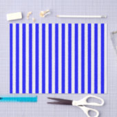 Witte en blauwe strepen tissuepapier (Craft)