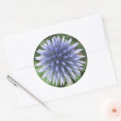 Witte en blauwe Wereldbollen distel Sticker (Envelop)