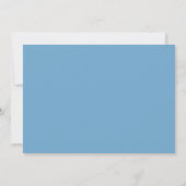 Witte en blauwe wintereik kaart (Achterkant)