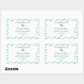 Witte en Blauwgroen Word Cloud Product Labels met (Vel)