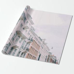 WITTE EN BROEIENDE GEBOUWEN CADEAUPAPIER