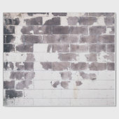 Witte en bruine betonwand cadeaupapier (Vlak)