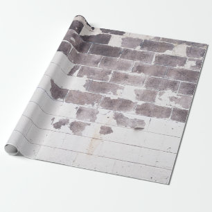 Witte en bruine betonwand cadeaupapier