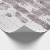 Witte en bruine betonwand cadeaupapier (Hoek)