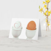 Witte en bruine eieren kaart (Gele Bloem)