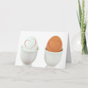 Witte en bruine eieren kaart