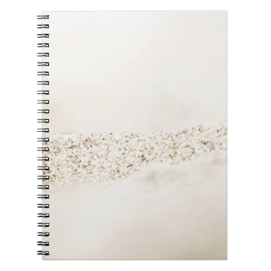 Witte en bruine florale textiel notitieboek (Voorkant)