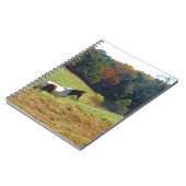 Witte en bruine paarden, Autumn vijver Notitieboek (Linkerzijde)