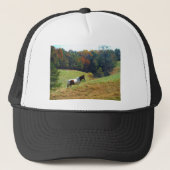 Witte en bruine paarden, Autumn vijver Trucker Pet (Voorkant)
