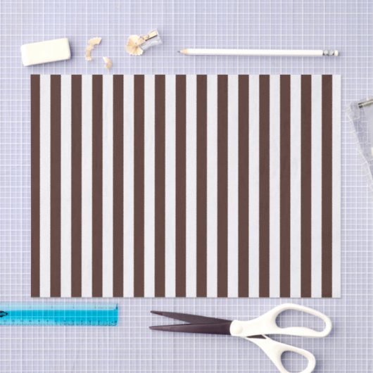 Witte en bruine strepen tissuepapier (Craft)