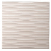 Witte en bruine tapijtschelp van textiel tegeltje (Voorkant)