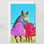 Witte en bruine Valentijn Briefpapier (Voorkant / Achterkant)