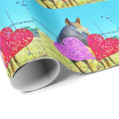 Witte en bruine Valentijn Cadeaupapier (Rol Hoek)