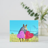 Witte en bruine Valentijn Feestdagenkaart (Staand voorkant)