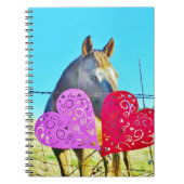 Witte en bruine Valentijn Notitieboek (Voorkant)