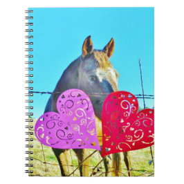 Witte en bruine Valentijn Notitieboek