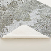 Witte en bruine vlek sherpa deken (3/4)