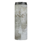 Witte en bruine vlek thermosbeker (Achterkant)