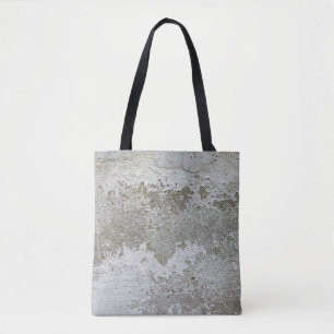 Witte en bruine vlek tote bag