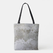 Witte en bruine vlek tote bag (Achterkant)