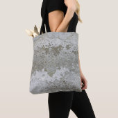 Witte en bruine vlek tote bag (Dichtbij)