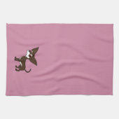 Witte en chocolade-Chihuahua met korte haas Theedoek (Horizontaal)