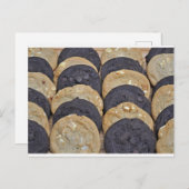 Witte en chocoladekoekjes briefkaart (Voorkant / Achterkant)