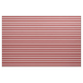 Witte en donkerrode gekleurde stripte patroon stof (Fat Quarter)