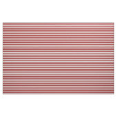 Witte en donkerrode gekleurde stripte patroon stof (Fat Quarter)