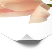 Witte en doorsnede Tulpen Achtergrond Gepersonalis Foto Afdruk (Hoek)