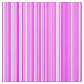 Witte en Fuchsia gekleurde stripte patroon Stof (Swatch)