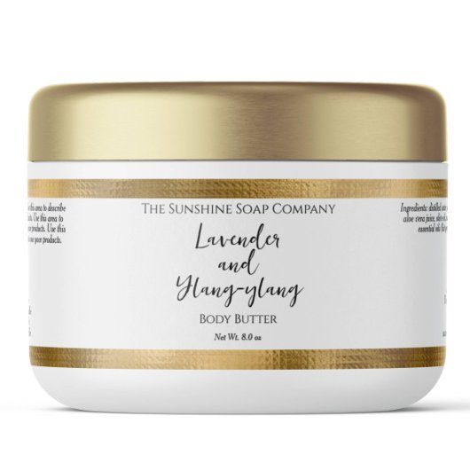 Witte en gehamerde gouden folie Cosmetics Jar Labe Waterfles Etiket