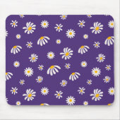 witte en gele bloemen Daisy Pattern Muismat (Voorkant)