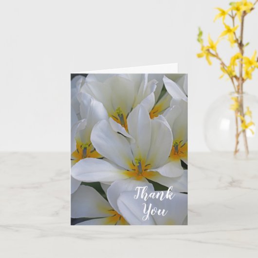 Witte en gele bloemen Hartelijk dank Kaart (Gele Bloem)