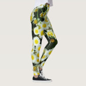 Witte en gele Buttonnen Leggings (Rechts)