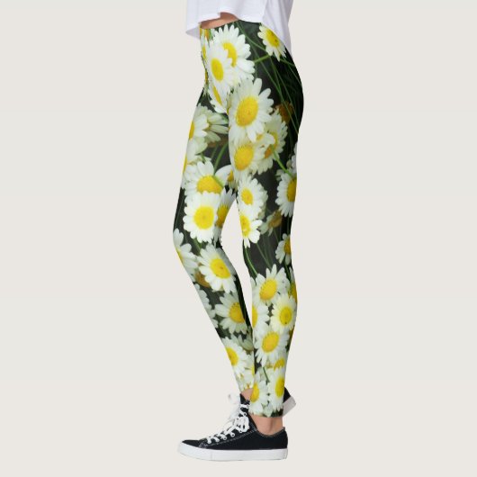Witte en gele Buttonnen Leggings (Links)