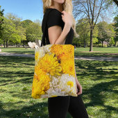 Witte en Gele Chrysanthemums Boodschappentas Tote Bag