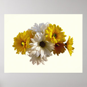Witte en gele dagen poster