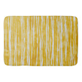 Witte en gele gestreepte vlekken badmat (Voorkant)