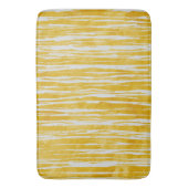 Witte en gele gestreepte vlekken badmat (Voorkant Verticaal)