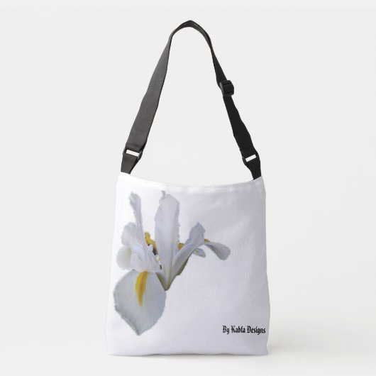Witte en gele Iris tas van KABFA-Design (Voorkant)