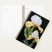 Witte en Gele Irissen Bloemen Planner (Display)