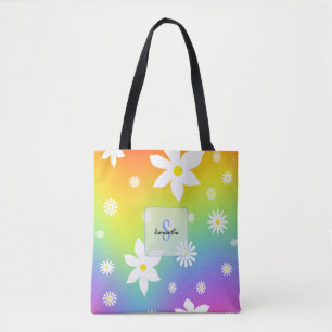 Witte en Gele Madeliefjes Tote Bag