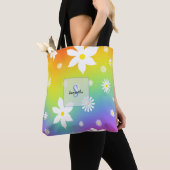 Witte en Gele Madeliefjes Tote Bag (Dichtbij)