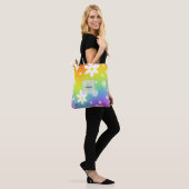 Witte en Gele Madeliefjes Tote Bag (Op model)