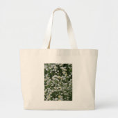 Witte en gele minibloemen van Daisy Aster Grote Tote Bag (Voorkant)