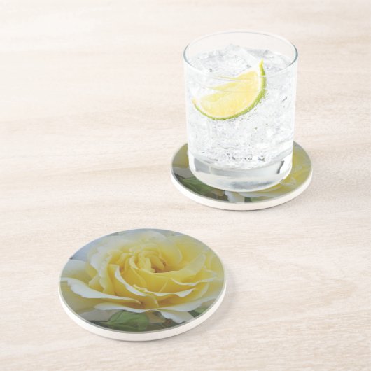 Witte en gele onderzetters (Zijkant)