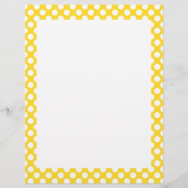Witte en gele pokadot (Voorkant)