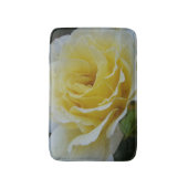 Witte en gele Rose badmat (Voorkant Verticaal)