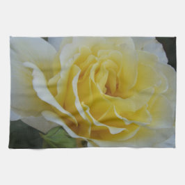 witte en gele roze handdoek